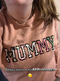 Mamma/ Daddy/Grandma Fabric Keepsake Sweatshirt