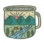 25k Wild Hiking Mug - Adventure Patch