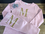 Kids Personalised Initial and Name Lounge Wear