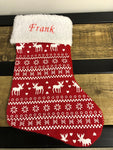 Embroidered Personalised Christmas Stocking