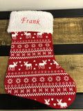 Embroidered Personalised Christmas Stocking