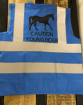 High visibility young rider safety vest