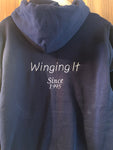 Personalised Winging it embroidered hoodie